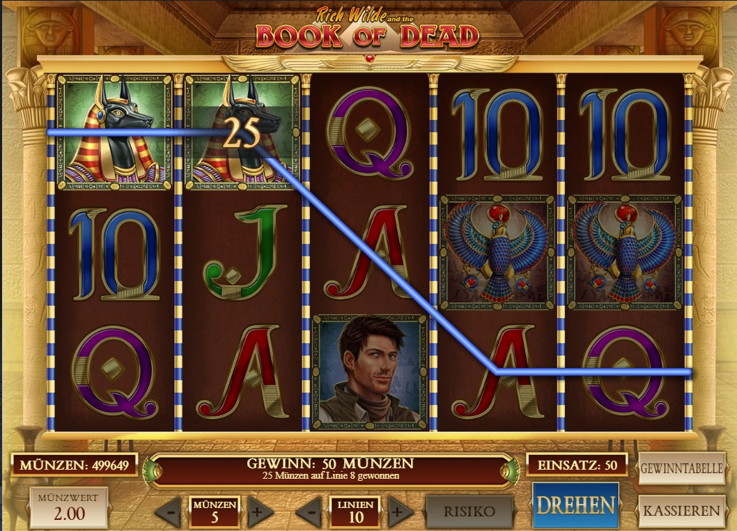 Book of dead slot game